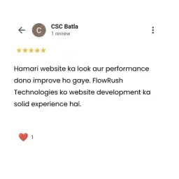 Client testimonial