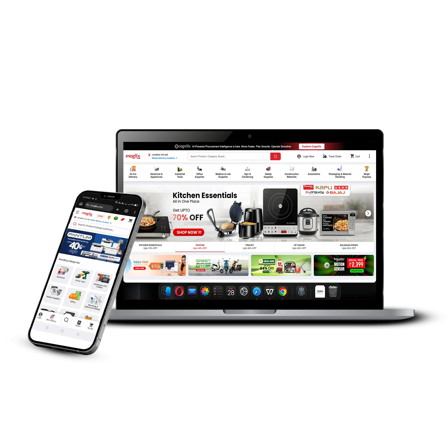 Electronics Shopify store project preview